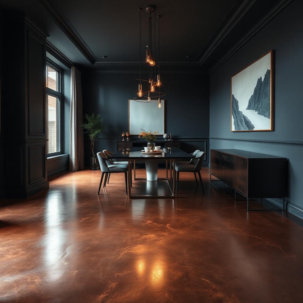 Decoratieve metallic vloer — Decoratieve afwerking — metallic in Gorinchem