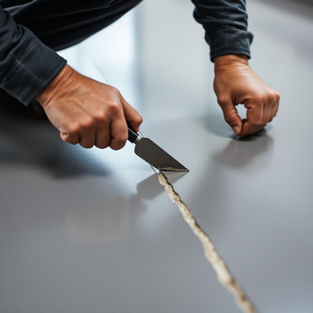 Reparatie PU gietvloer — Reparatie + nieuwe topcoat in Culemborg