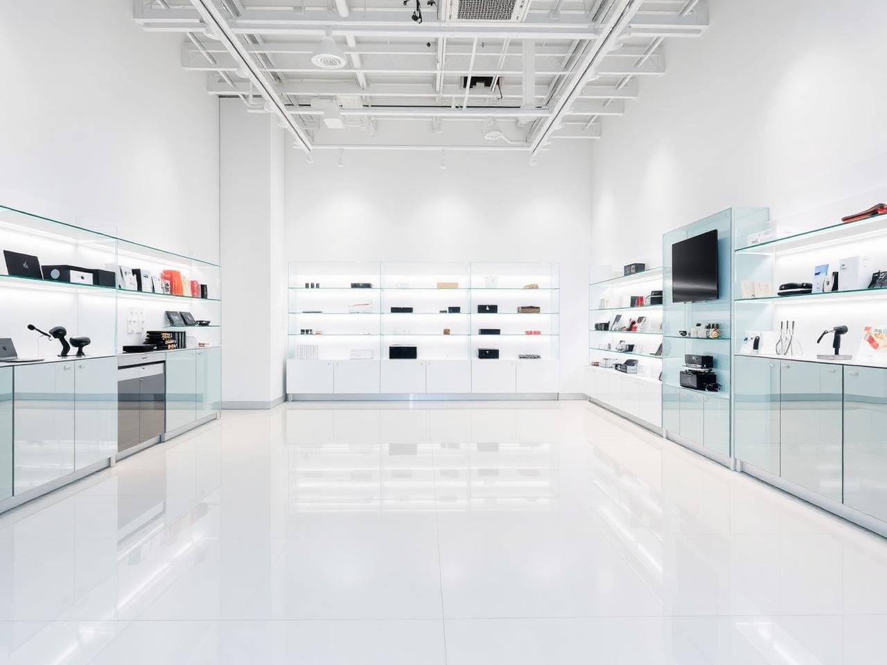 Showroom met epoxy hoogglans — Epoxy vloer hoogglans in Den Bosch